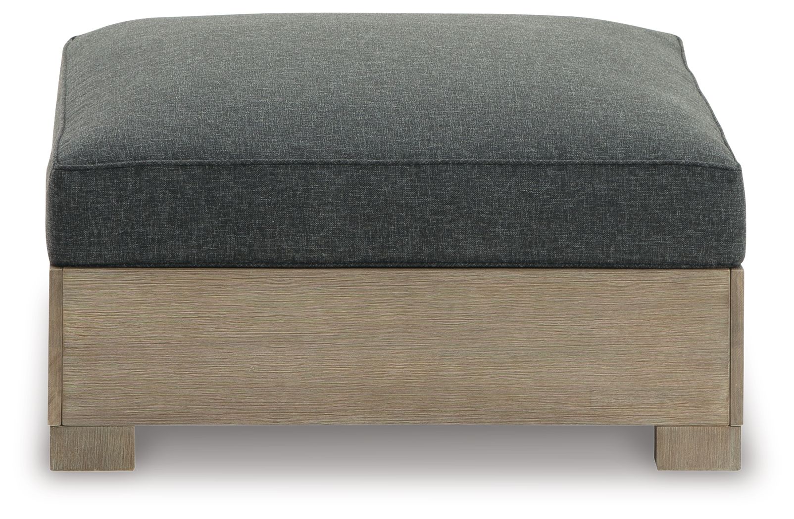 Citrine Park - Pouf ottoman avec coussin - Marron