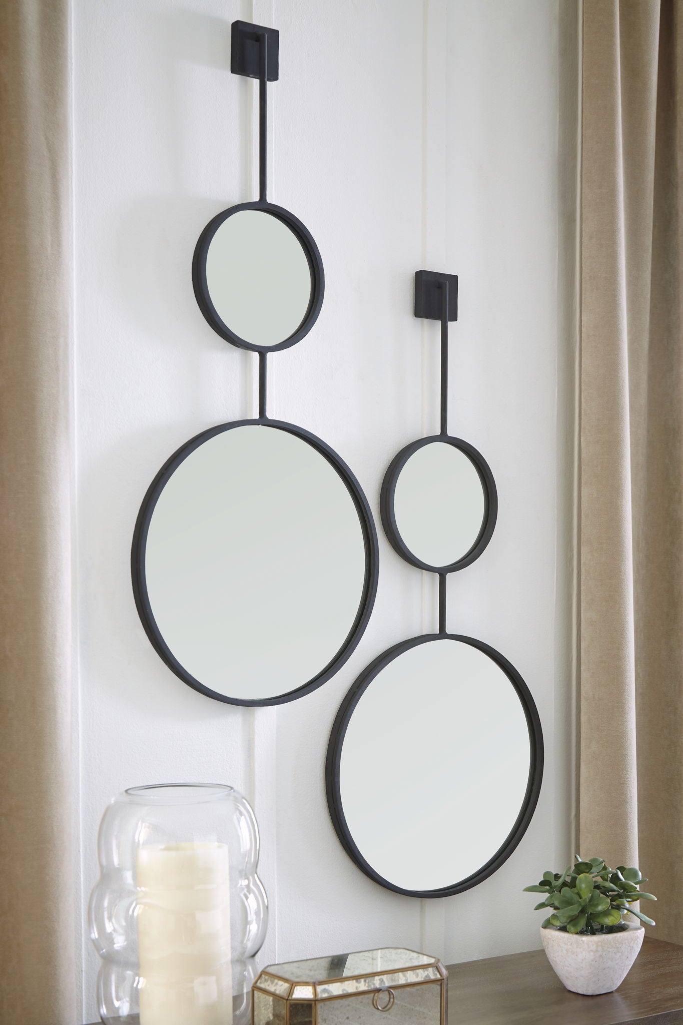 Miroir d'appoint Brewer – Noir