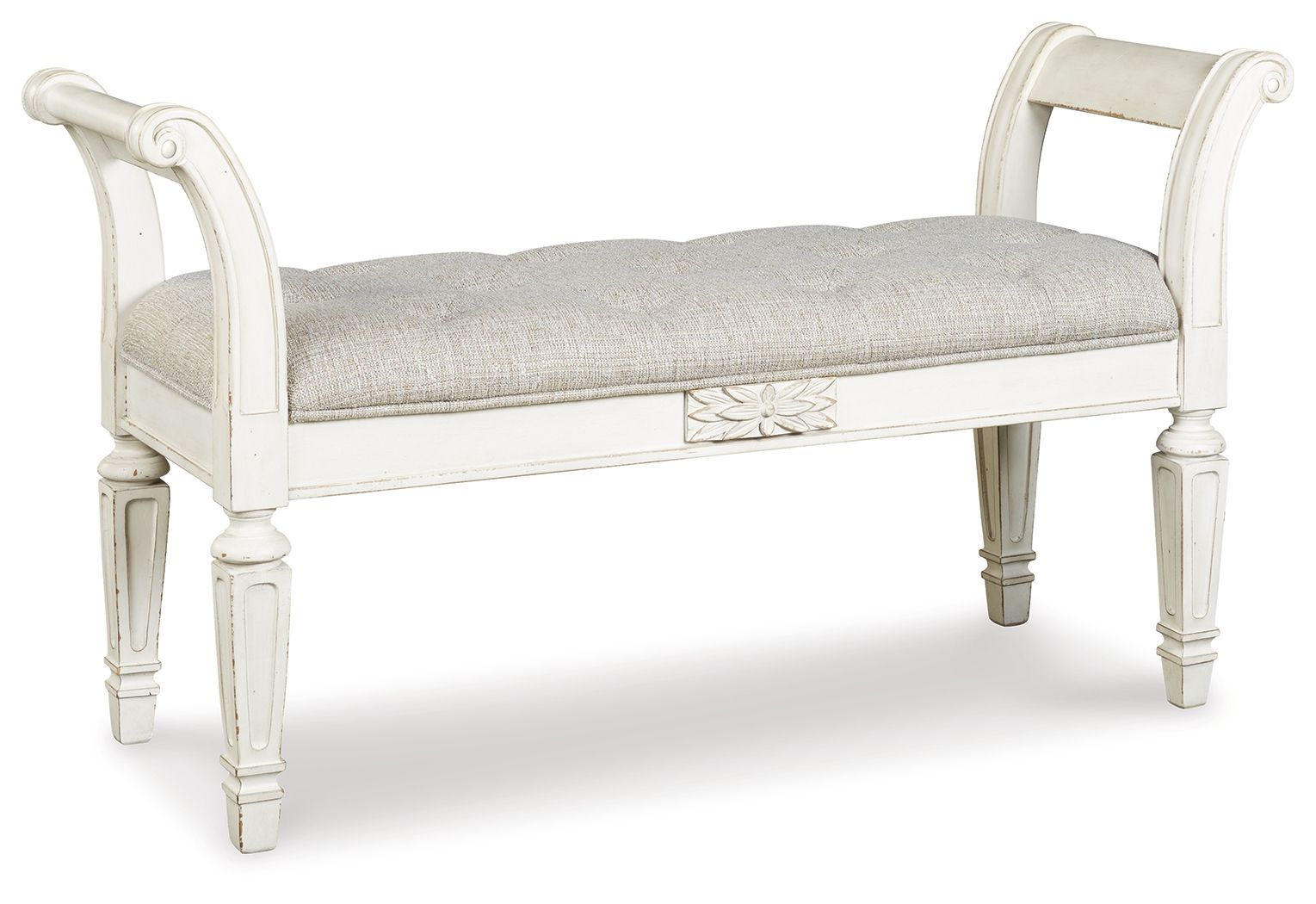 Realyn - Banc d'appoint - Blanc antique