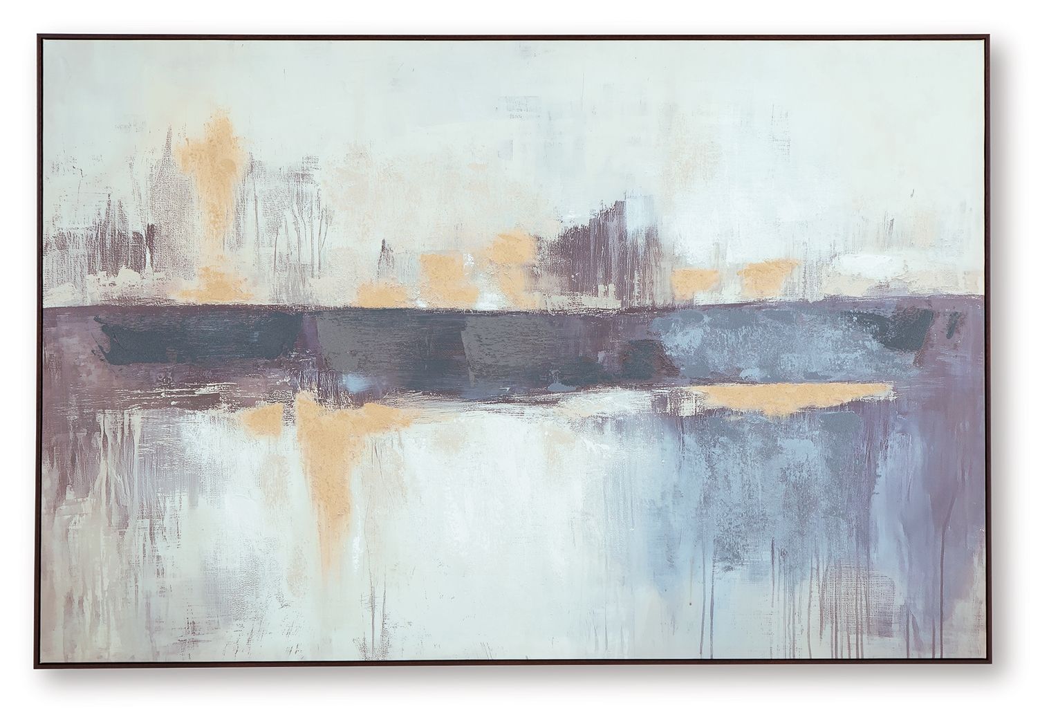 Gatesford - Décoration murale - Bleu / Blanc / Havane