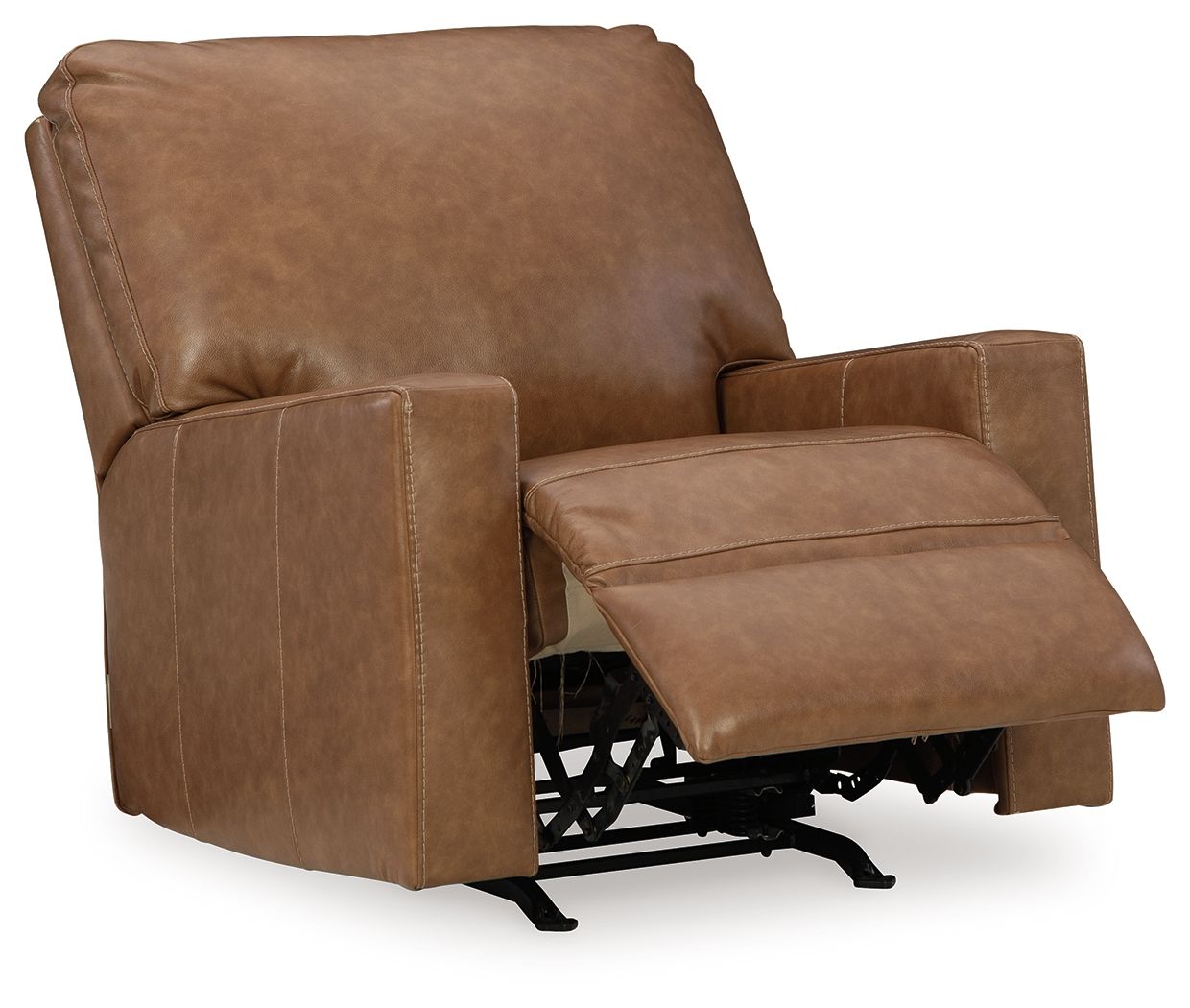Bolsena - Fauteuil inclinable à bascule - Cuir assorti - Caramel