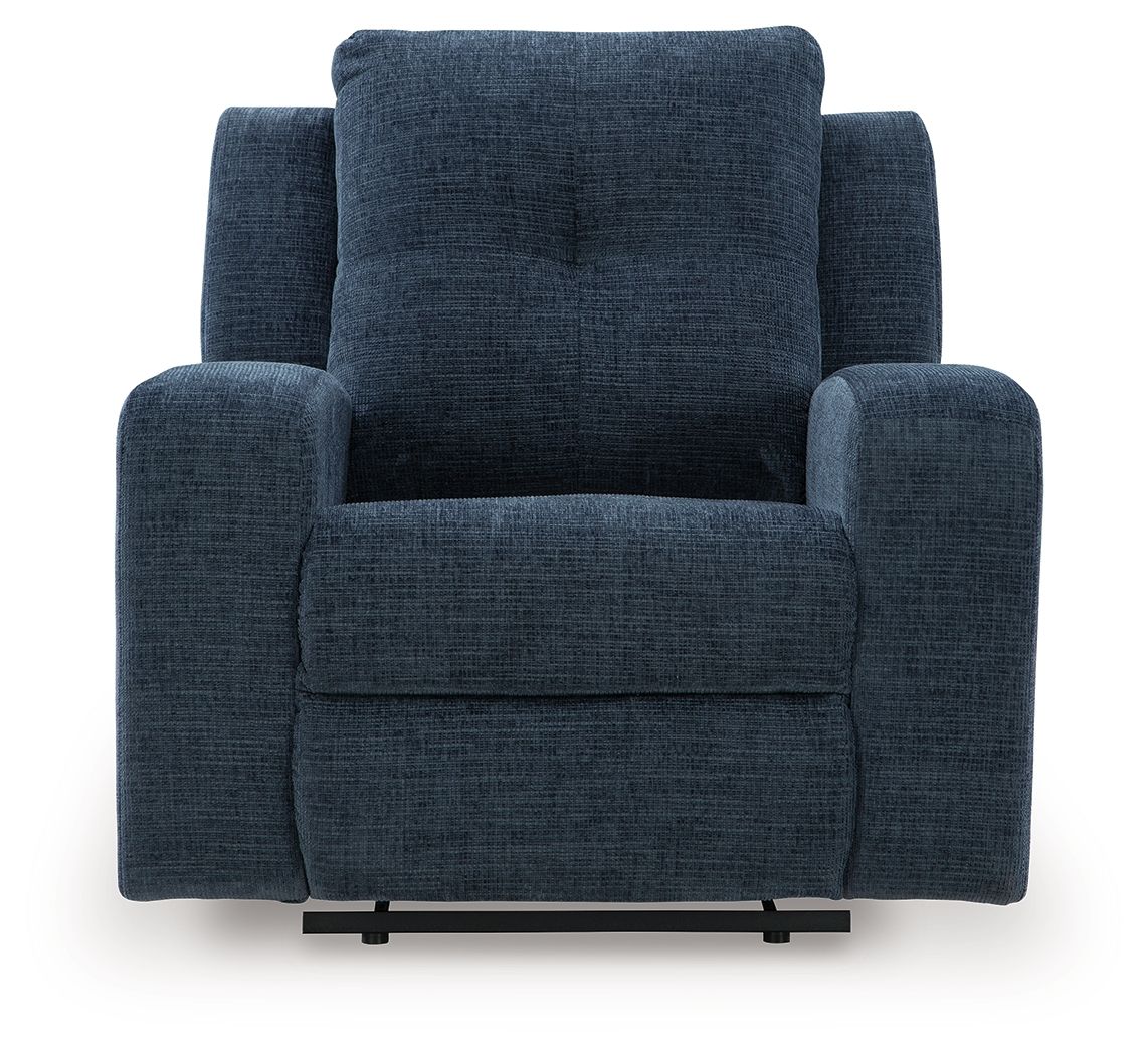 Danum - Fauteuil inclinable zéro dégagement - Tissu - Encre
