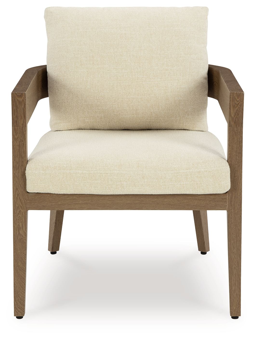 Serene Bay - Fauteuil avec coussin (Lot de 2) - Marron foncé / Blanc