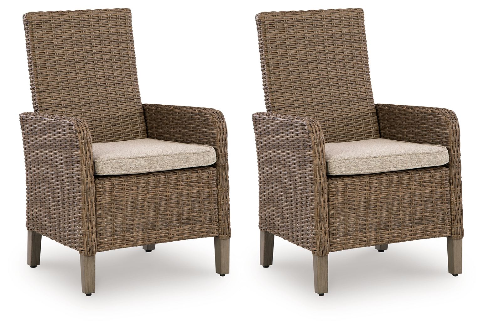 Laguna Heights - Fauteuil avec coussin (Lot de 2) - Beige