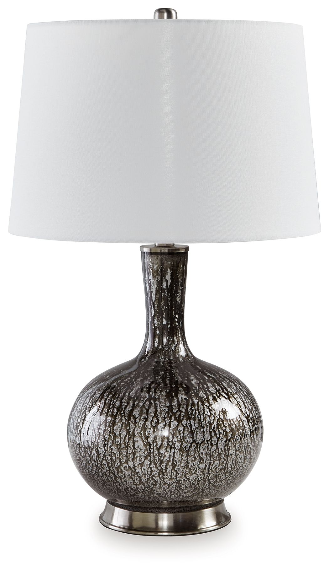 Tenslow - Lampe de table en verre - Noir antique
