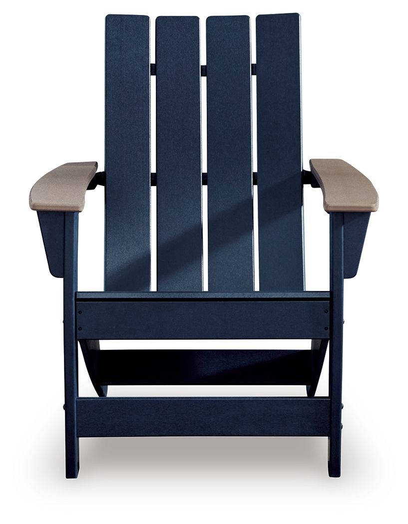 East Beach - Chaise Adirondack - Noir / Beige