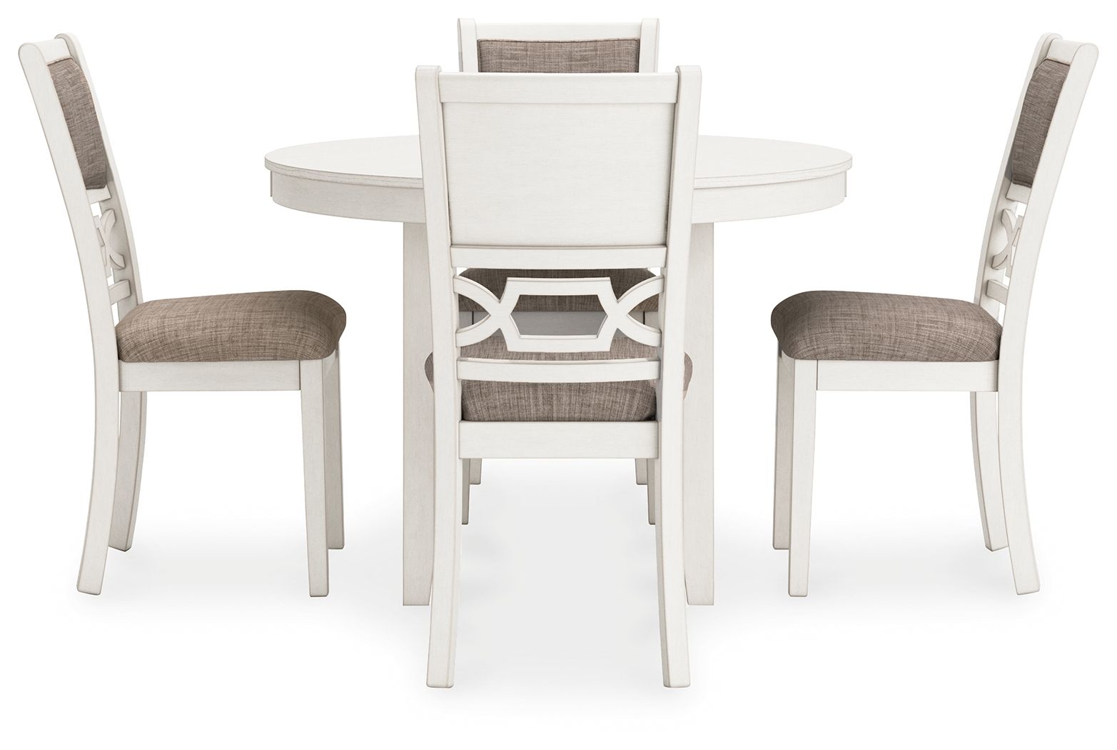 Erinberg - Ensemble table et chaises de salle à manger (5 pièces) - Blanc antique