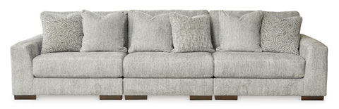 Regent Park 3 Piece Sectional - Pewter / Symmetrical