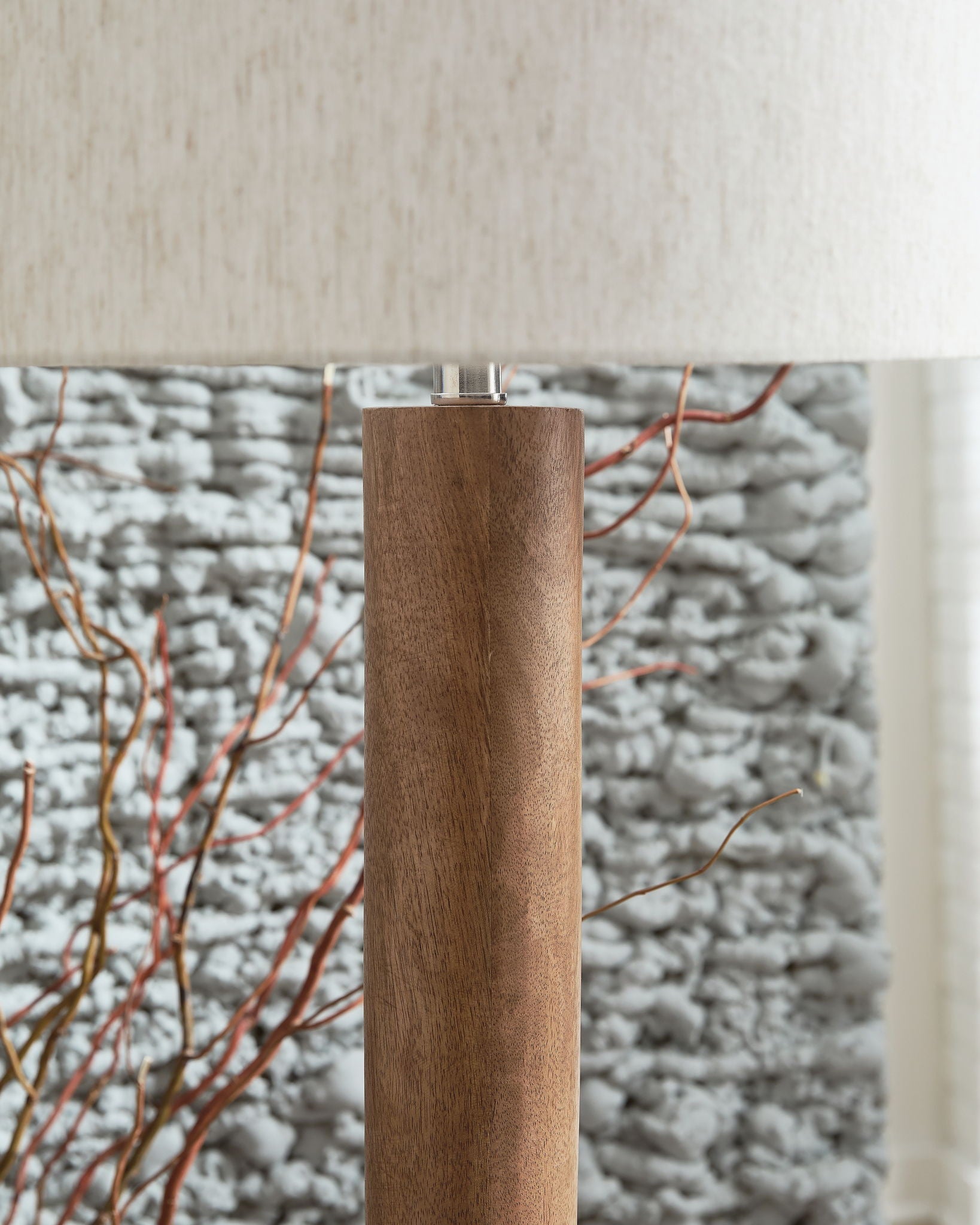 Ailsa - Lampadaire en bois - Marron naturel