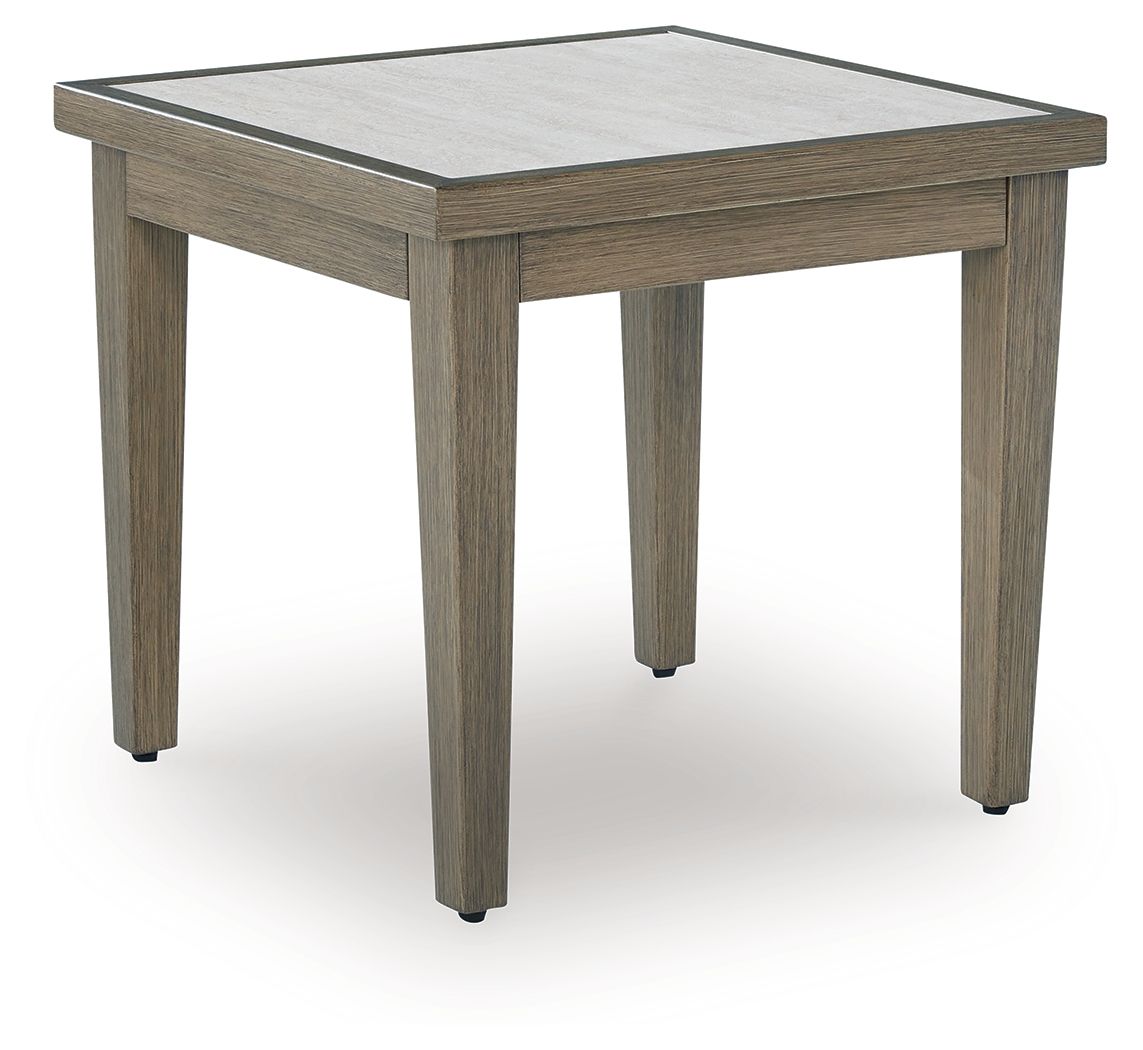 Rainier Ranch - Table d'appoint carrée - Brun / Beige