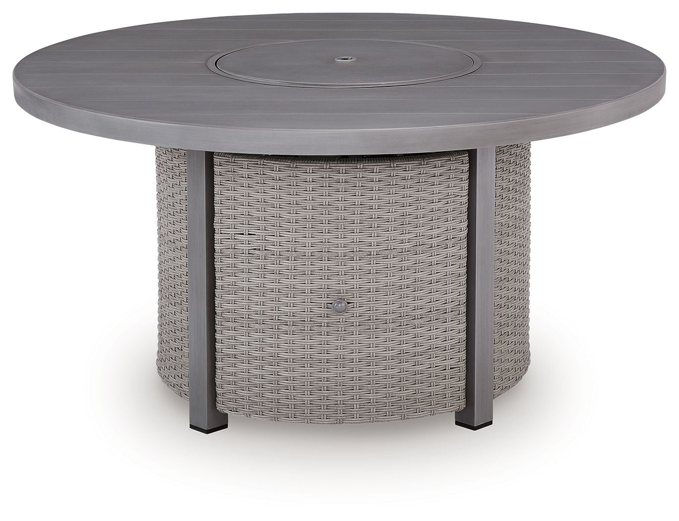 Table brasero ronde - Plage de Half Moon - Grise