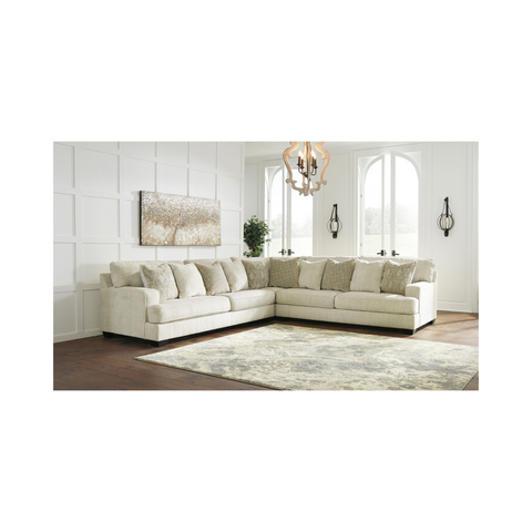 Rawcliffe 3 Piece Sectional - Parchment / Symmetrical