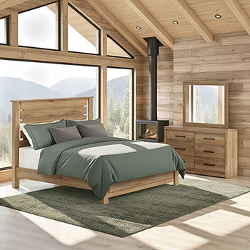 Brozmont - Miroir de chambre - Brun clair