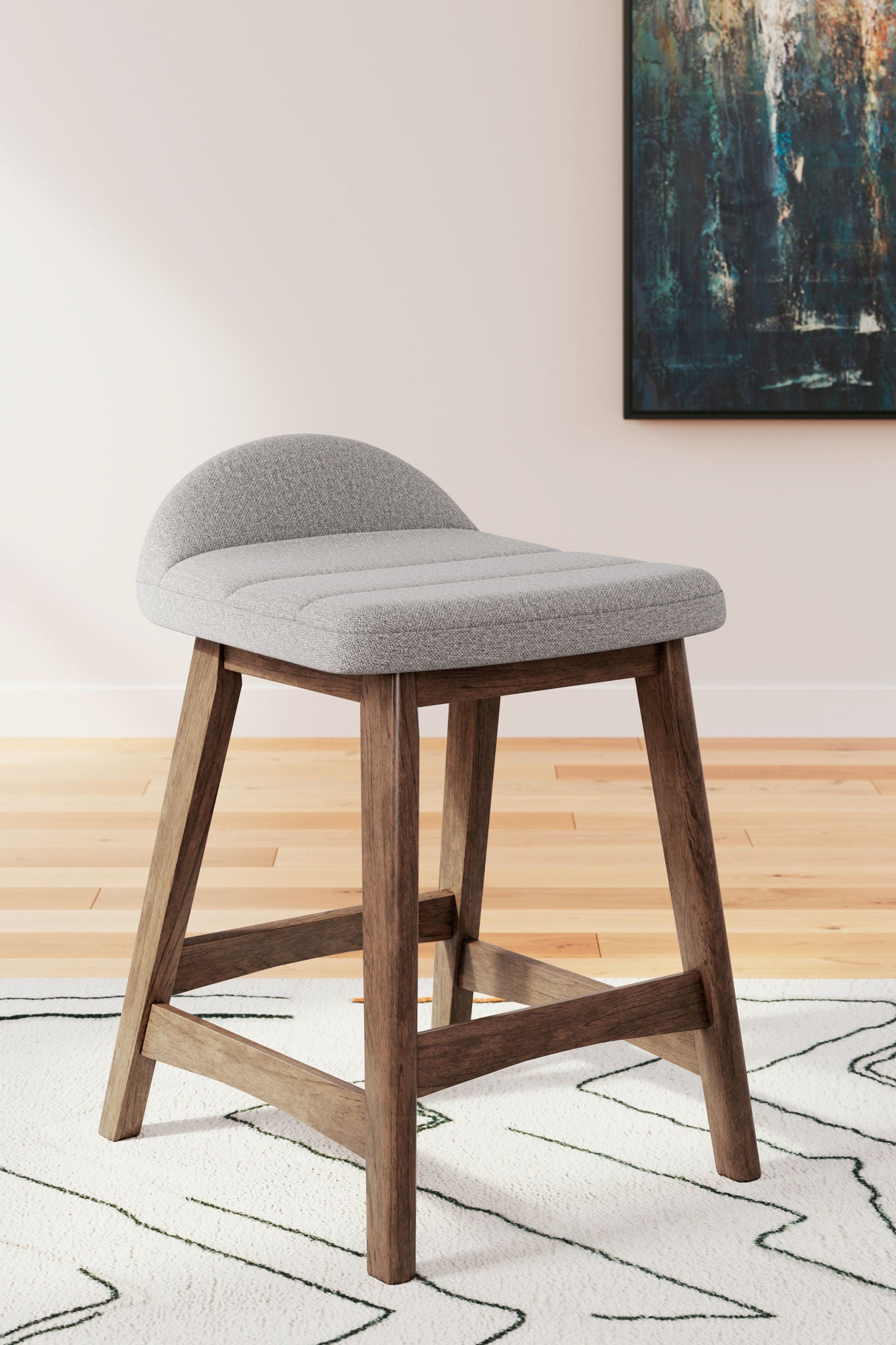 Lyncott - Tabouret de bar rembourré (Lot de 2)
