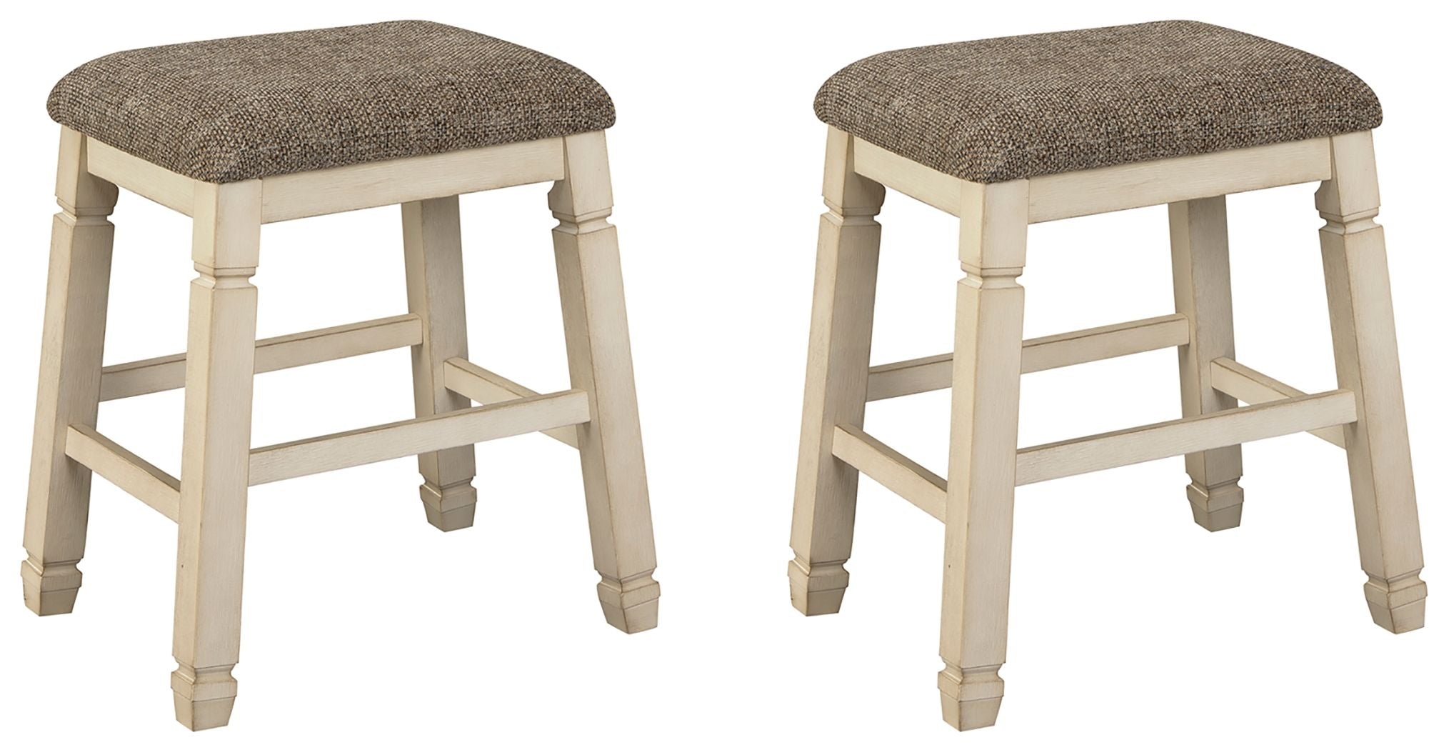 Bolanburg - Tabouret rembourré (Lot de 2) - Beige