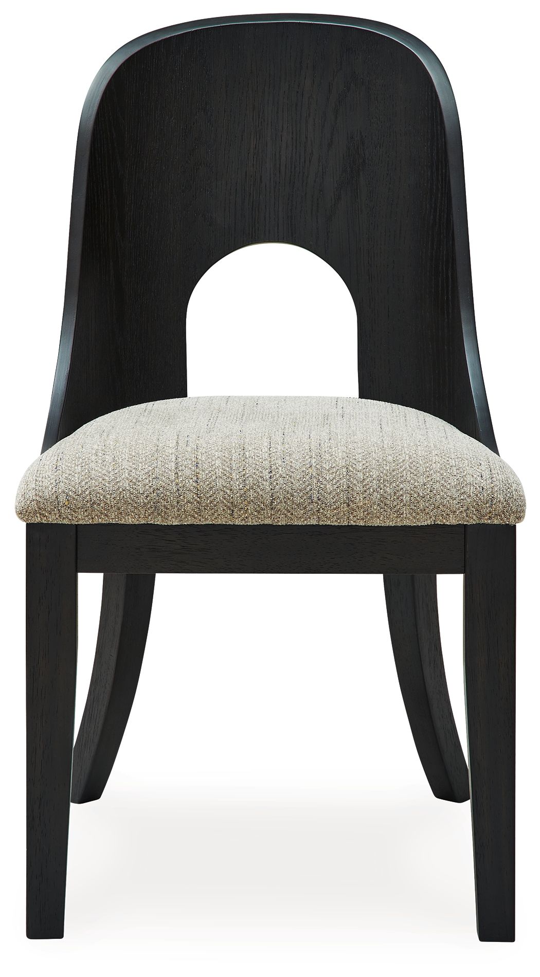 Rowanbeck - Chaise d'appoint rembourrée pour salle à manger (Lot de 2) - Gris / Noir