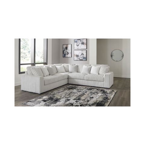Stupendous 3 Piece Sectional - Alloy / Symmetrical