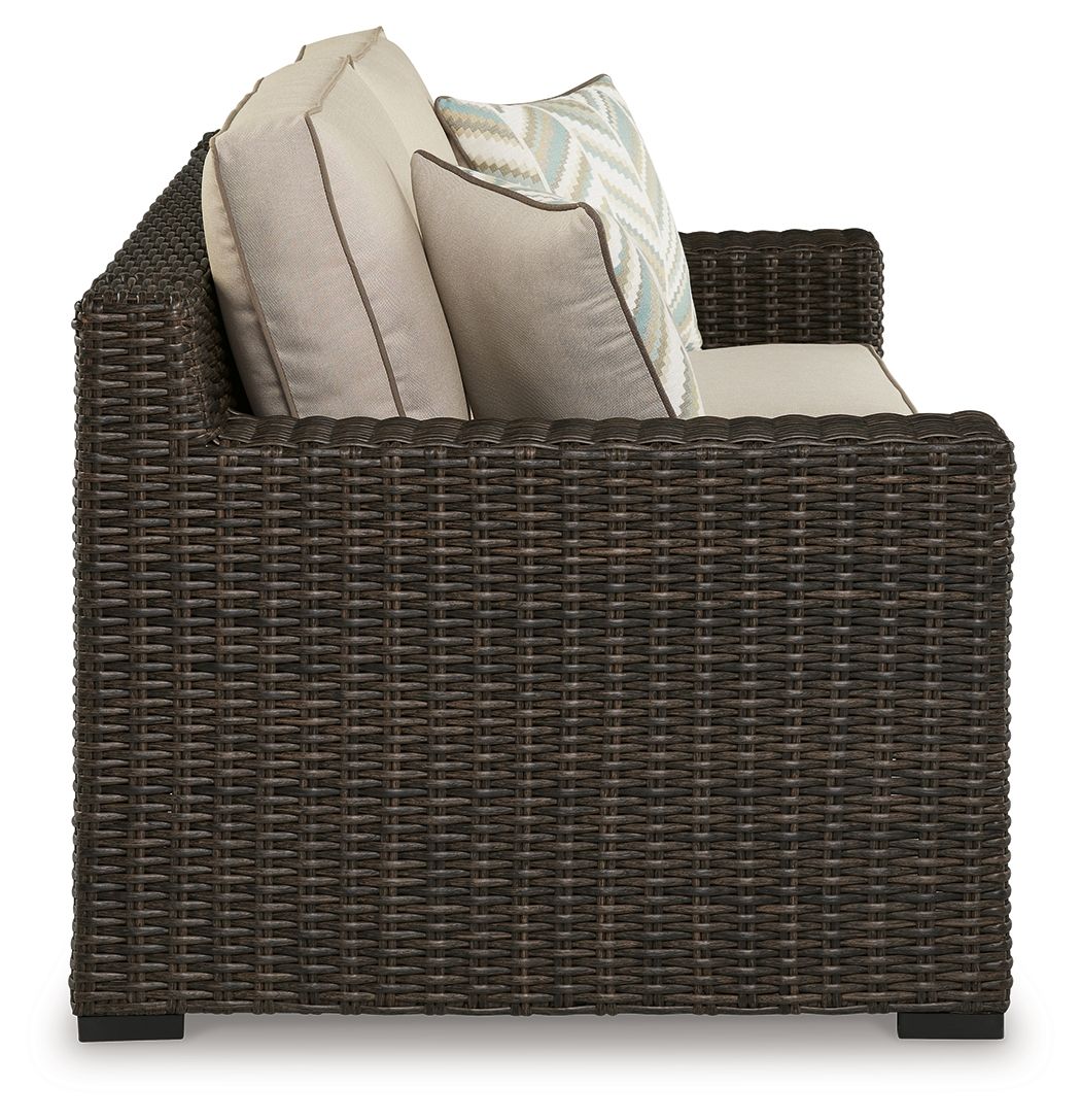 Coastline Bay - Causeuse avec coussin - Marron