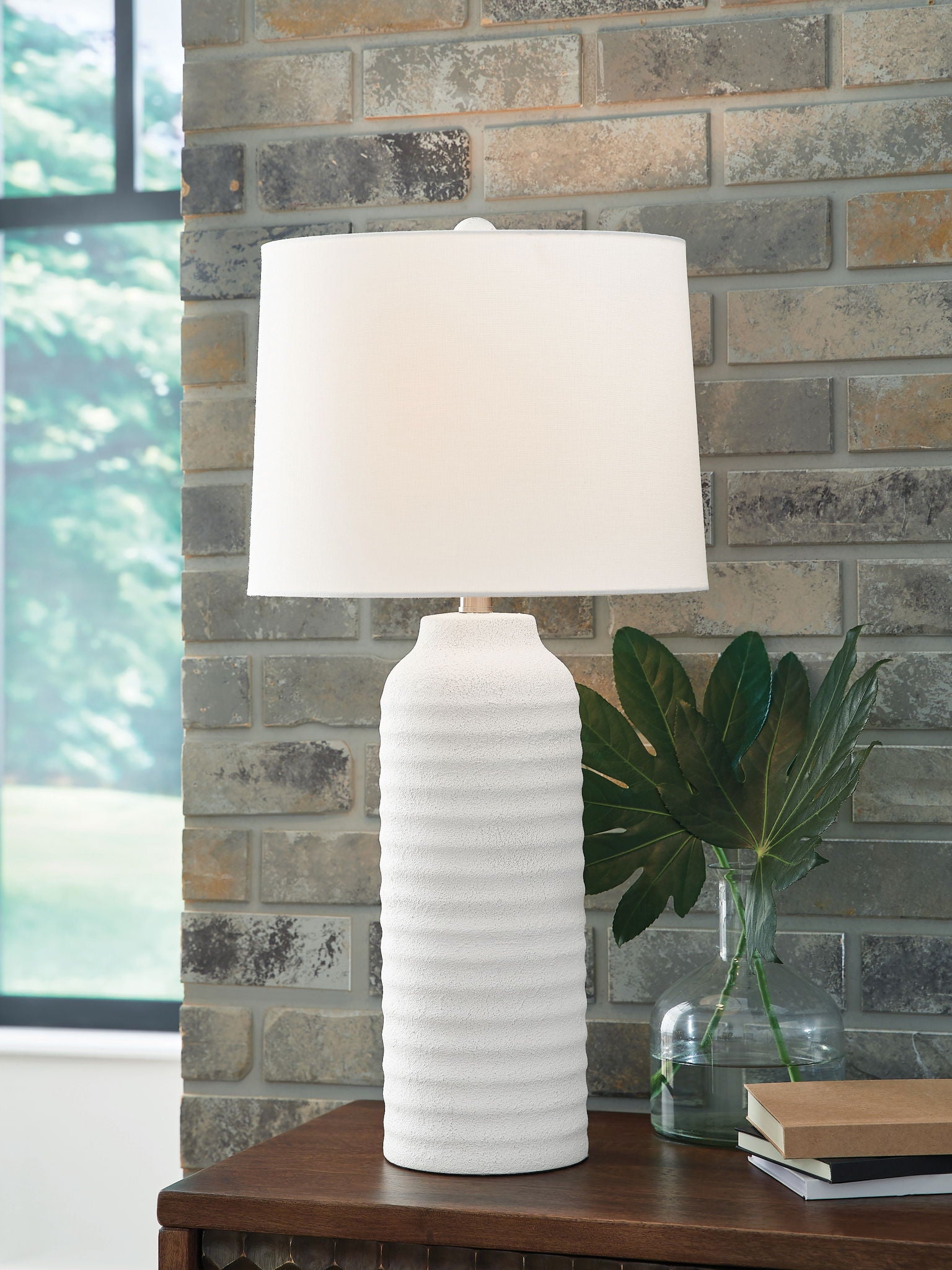Vauville - Lampe de table Poly (lot de 2) - Blanc