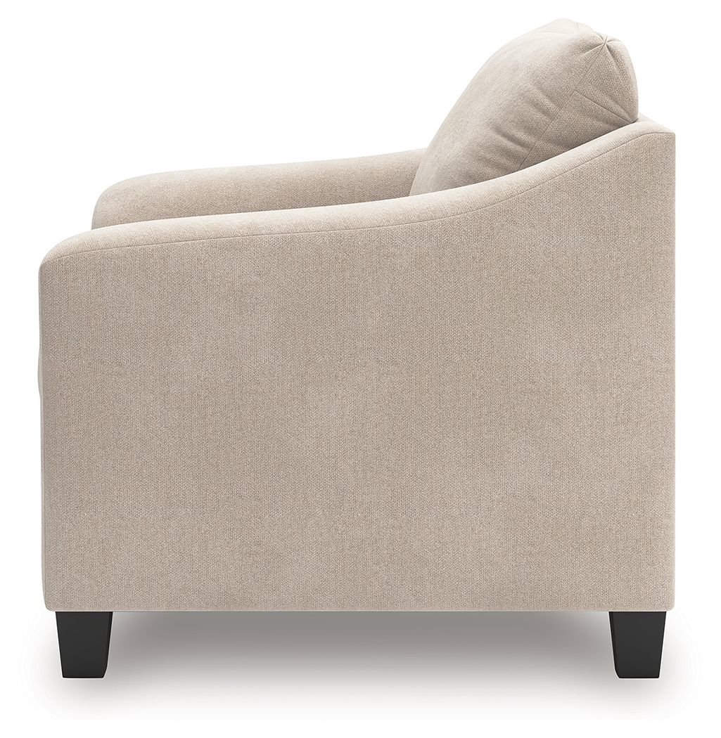 Willarae - 2 mcx - Fauteuil et demi, Pouf - Taupe