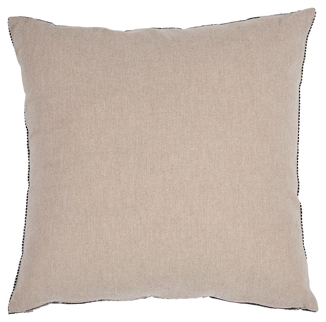 Edelmont - Pillow (Set of 4) - Black / Linen