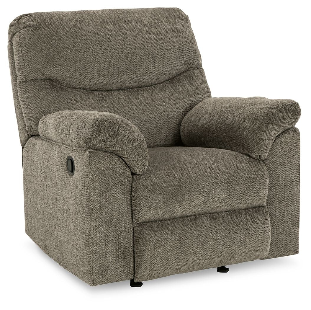 Alphons - Fauteuil inclinable à bascule - Tissu - Mastic