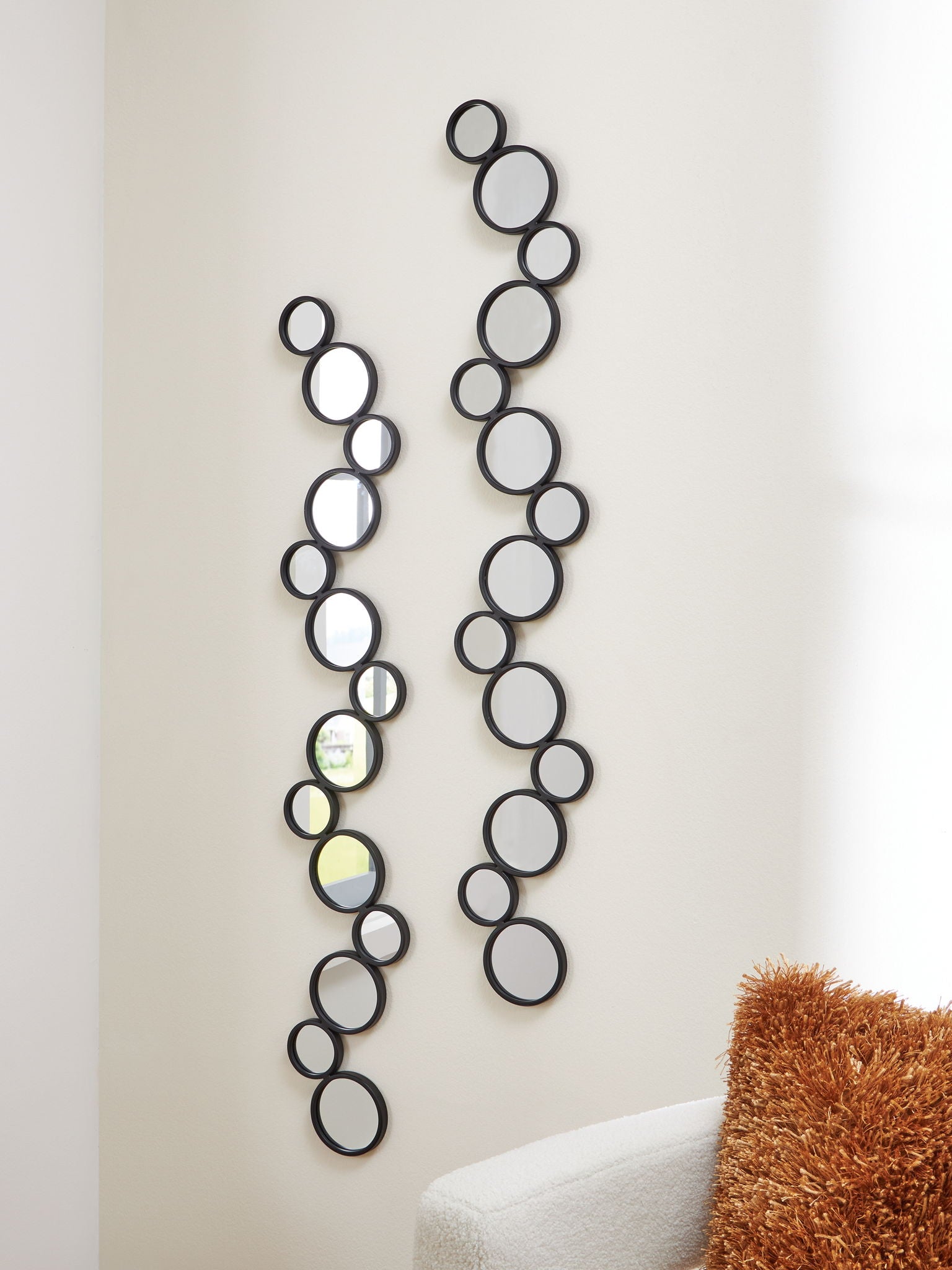 Vinler - Lot de 2 miroirs décoratifs - Noir