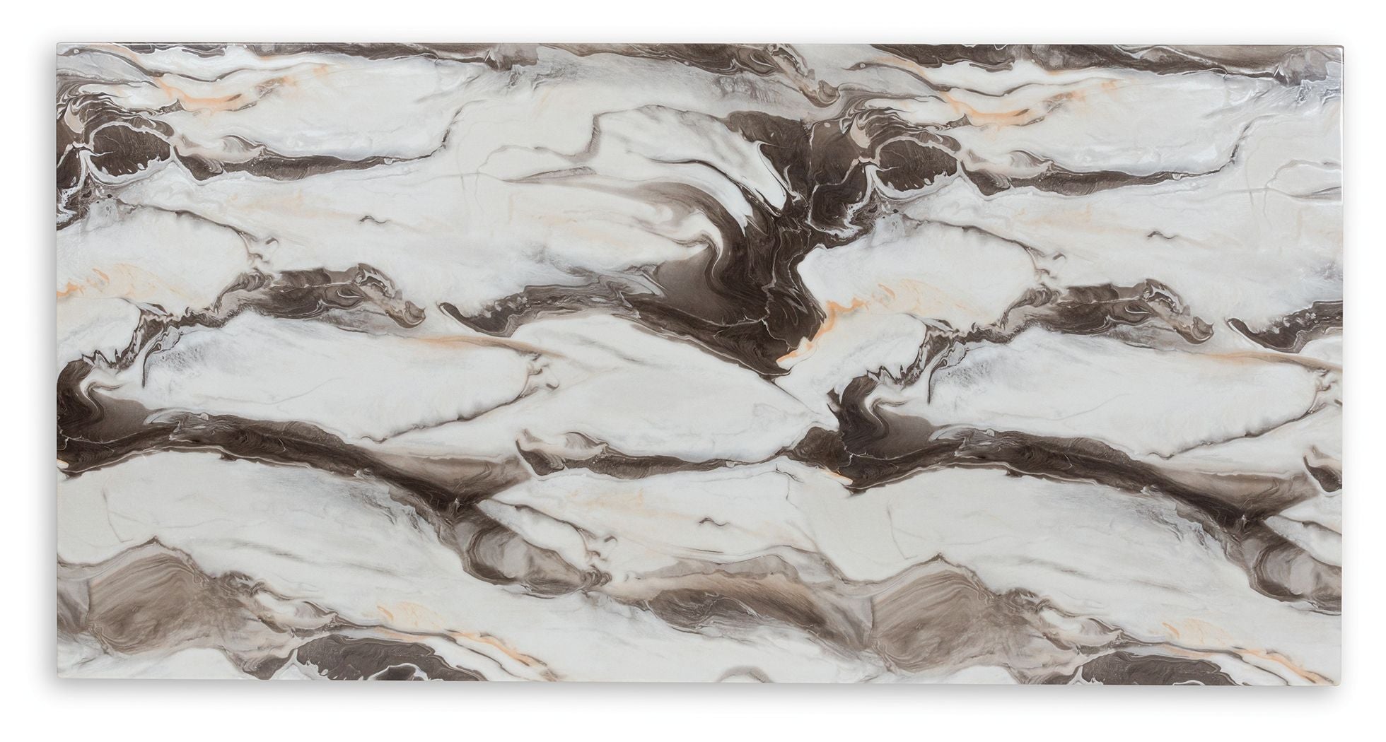 Jeshina - Table à manger - Marron foncé / Beige