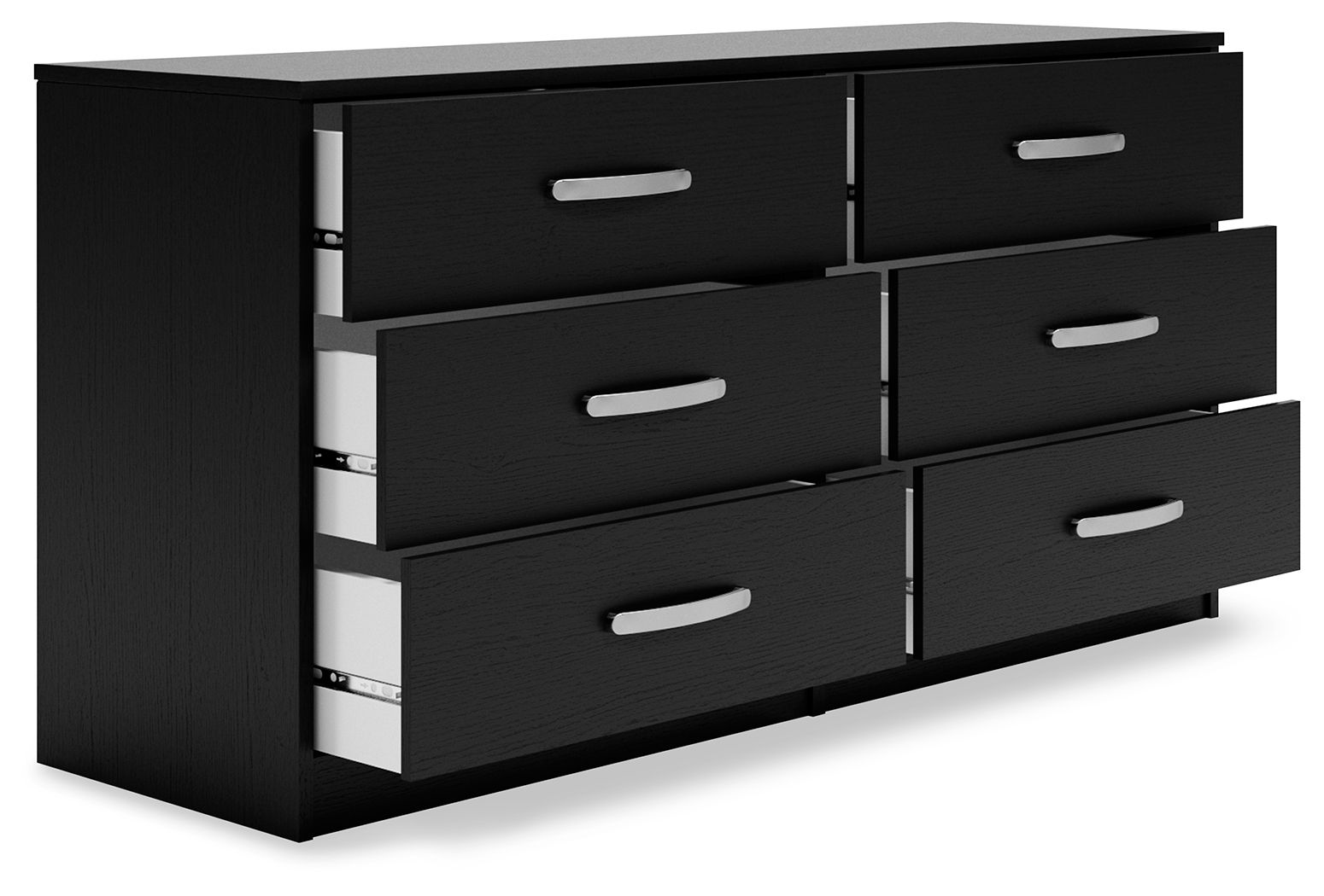 Commode Finch à six tiroirs - Noir