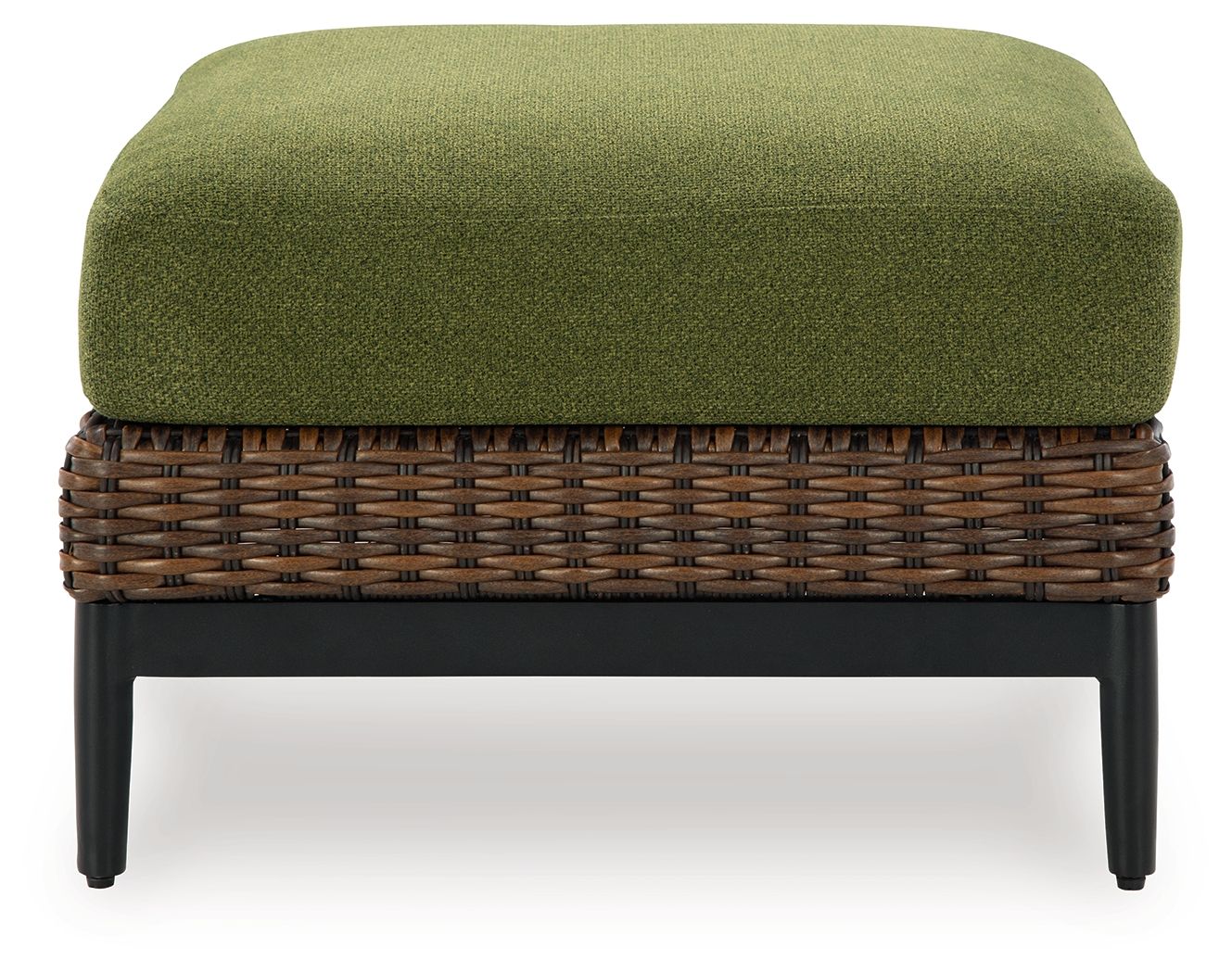 Horizon Hall - Pouf avec coussin - Marron / Vert