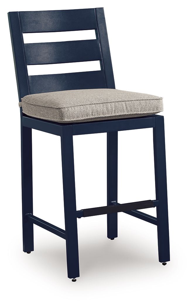 Tabouret de bar East Beach (lot de 2) - Bleu