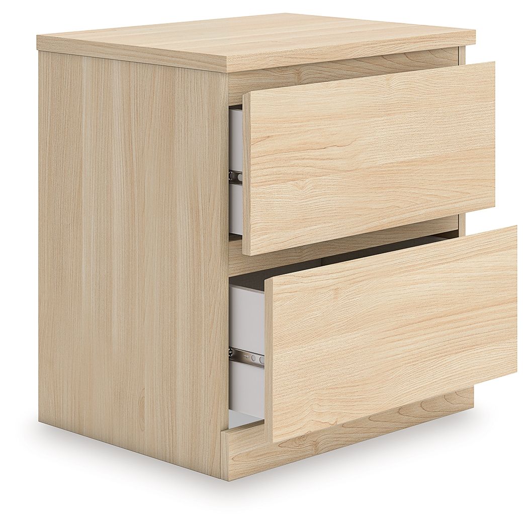 Onita - Table de chevet à deux tiroirs