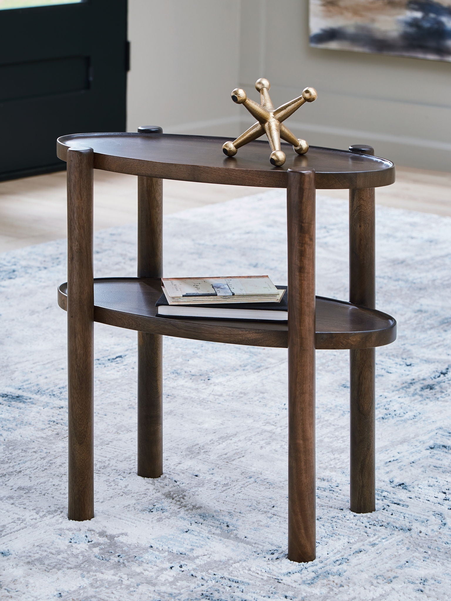 Wiattbury - Table d'appoint - Gris marron