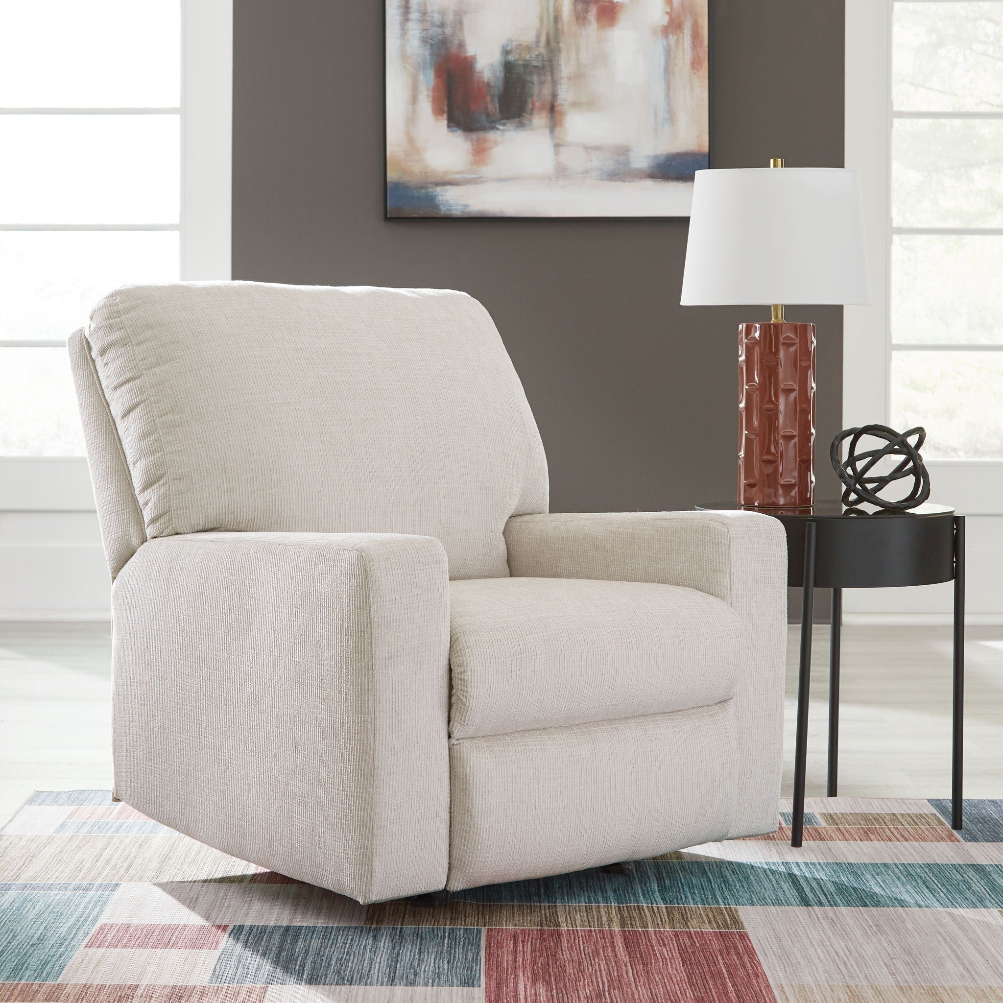 Aviemore - Rocker Recliner - Fabric - Stone