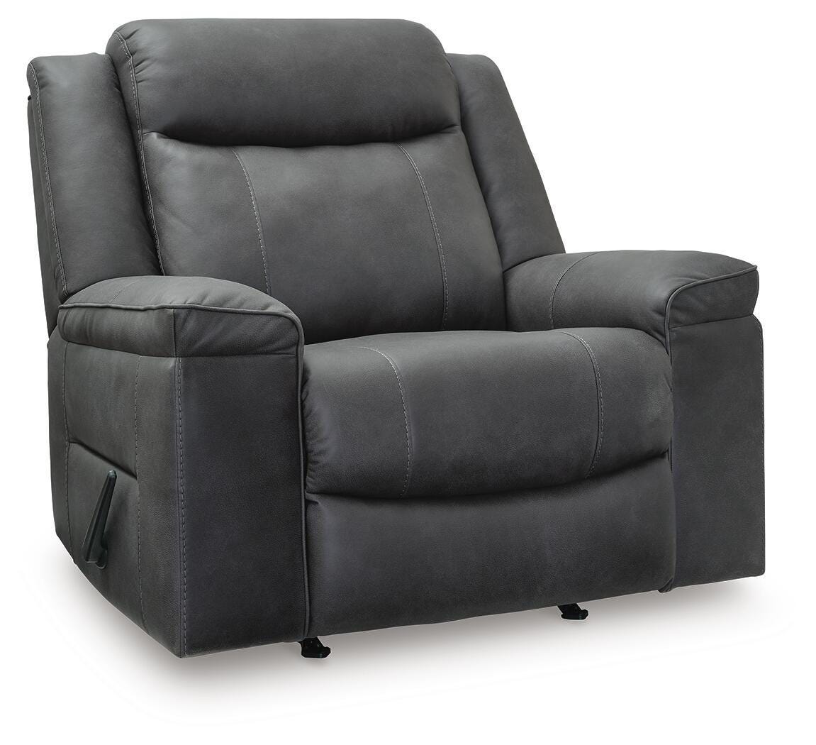 Status Check - Rocker Recliner - Shadow - Faux Leather