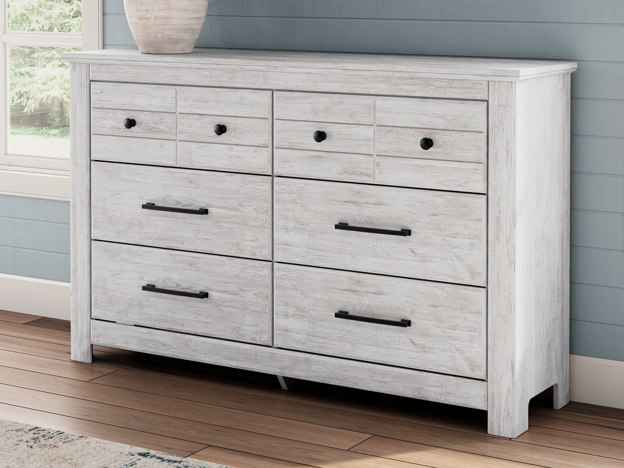 Commode Makidern à six tiroirs