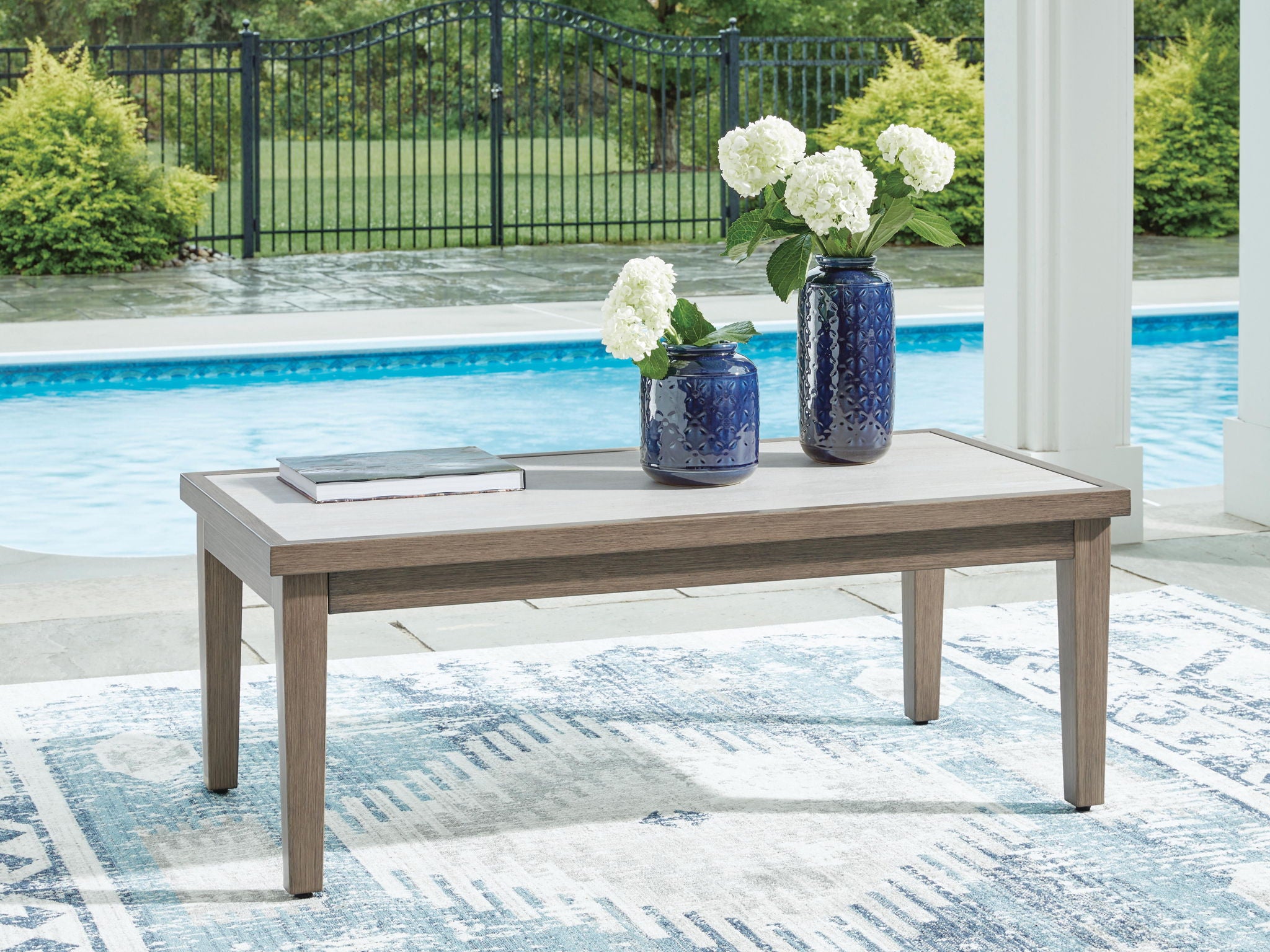 Table basse rectangulaire Rainier Ranch - Brun / Beige
