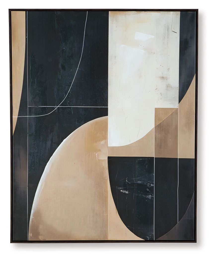 Ewanford - Décoration murale - Noir / Marron / Fauve
