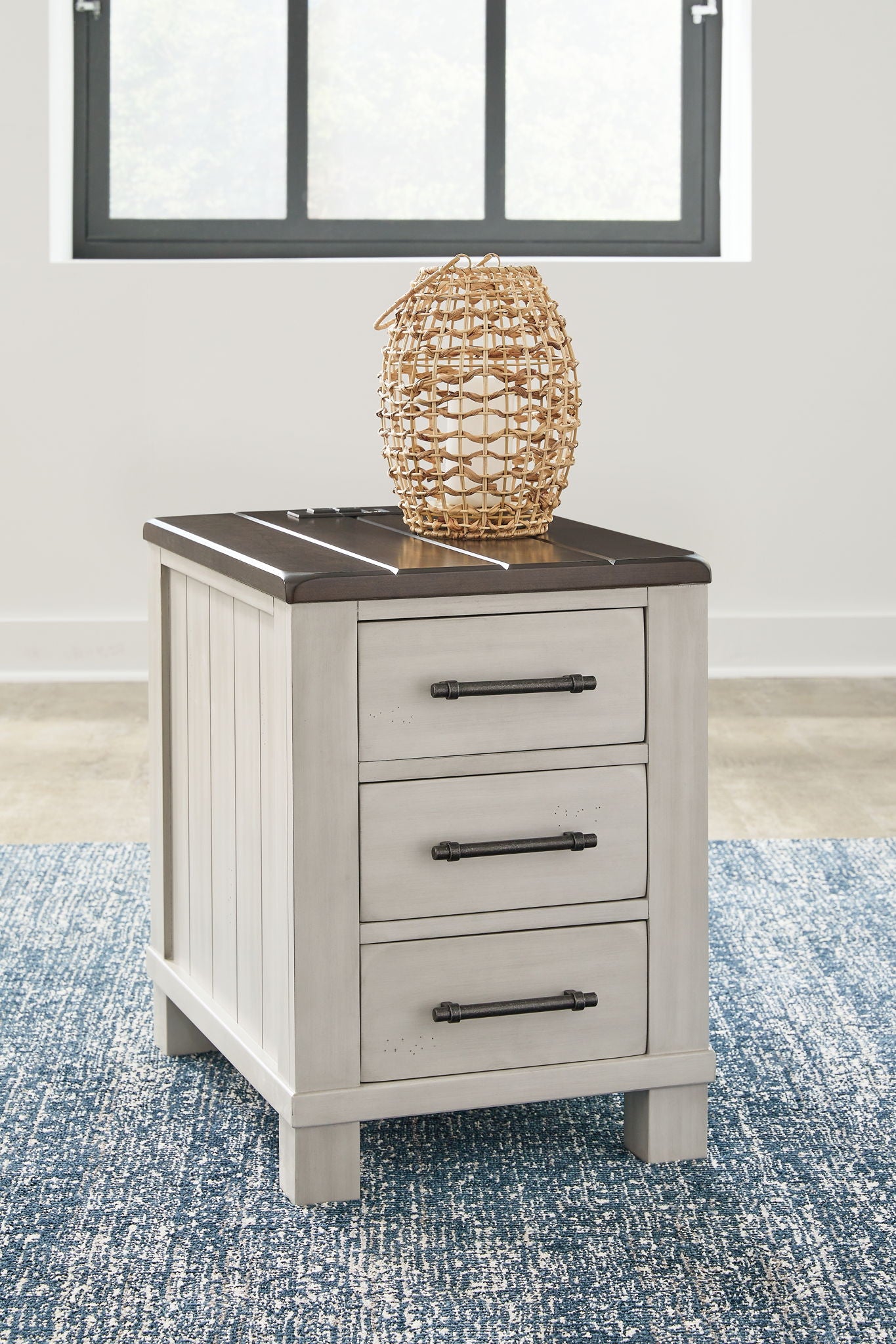 Darborn - Table d'appoint - Gris/Marron