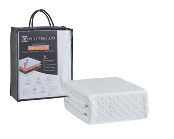 Protège-matelas basique - Protège-matelas grand format (Lot de 4) - Blanc