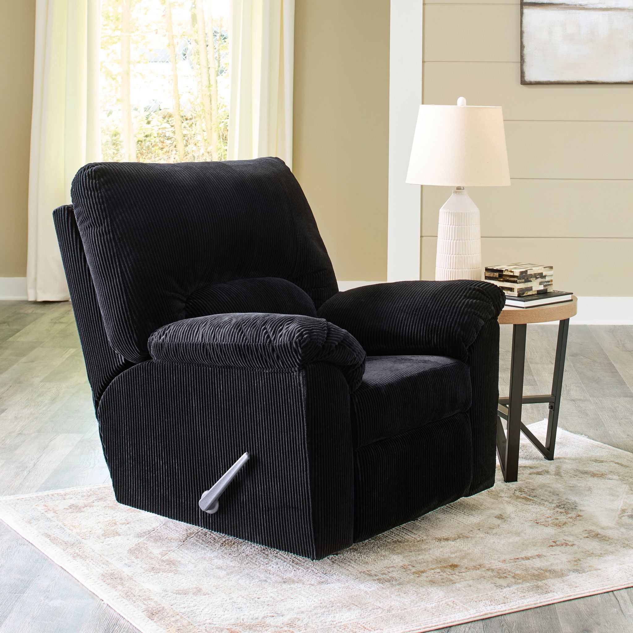 Simplejoy - Fauteuil inclinable à bascule - Tissu - Onyx