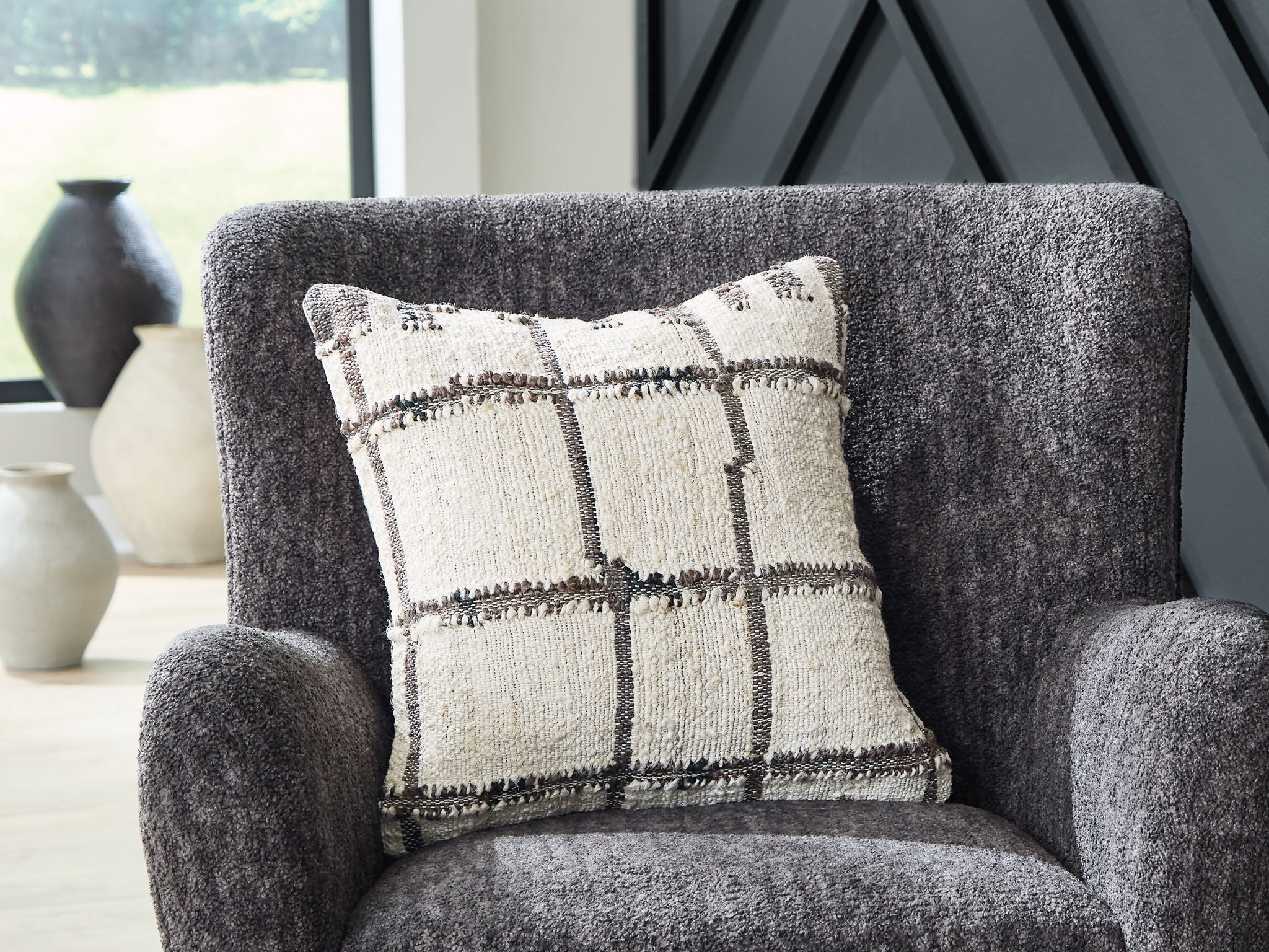Wimings - Pillow (Set of 4) - Brown / Black / Cream