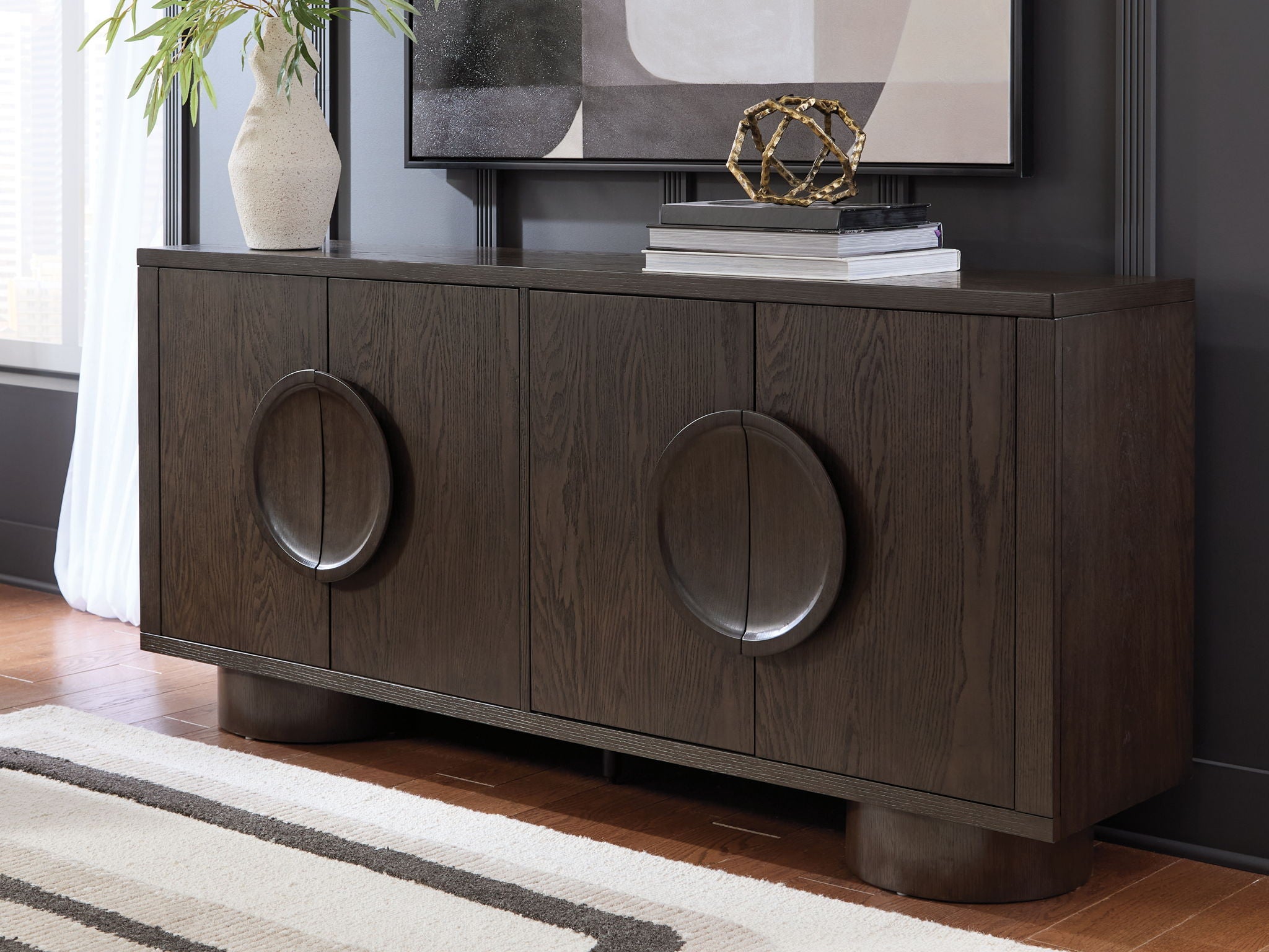 Veeda - Meuble d'appoint - Brun foncé