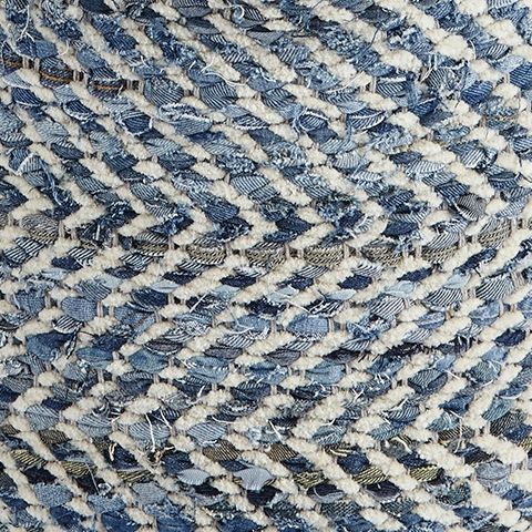 Chevron - Pouf - Bleu