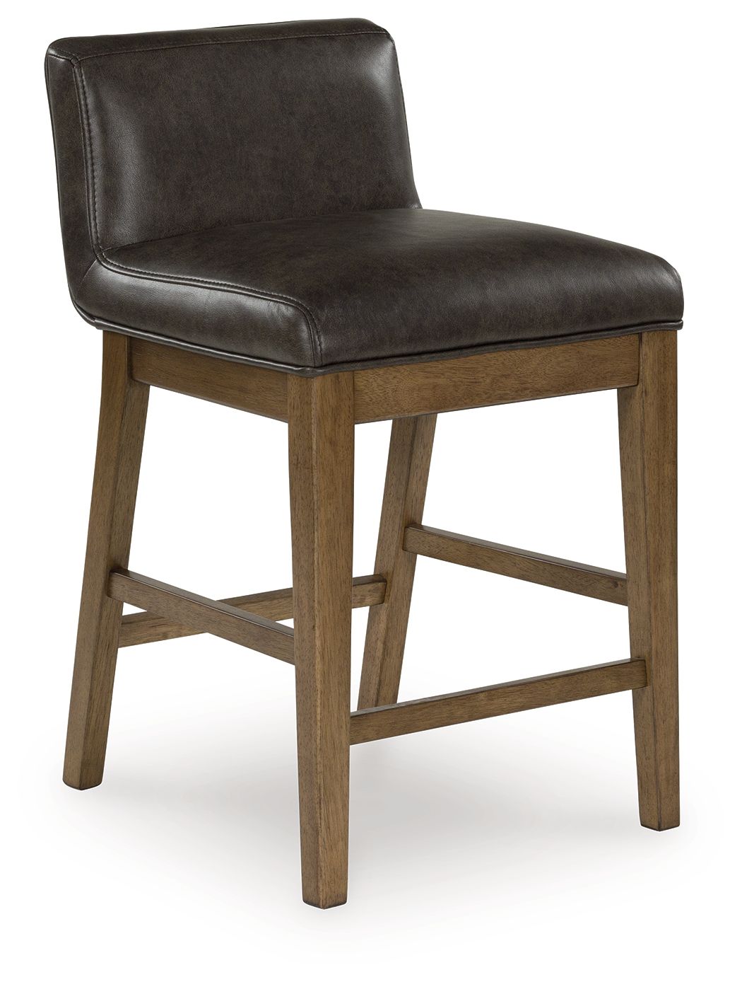 Cabalynn - Tabouret de bar rembourré (Lot de 2) - Brun bicolore