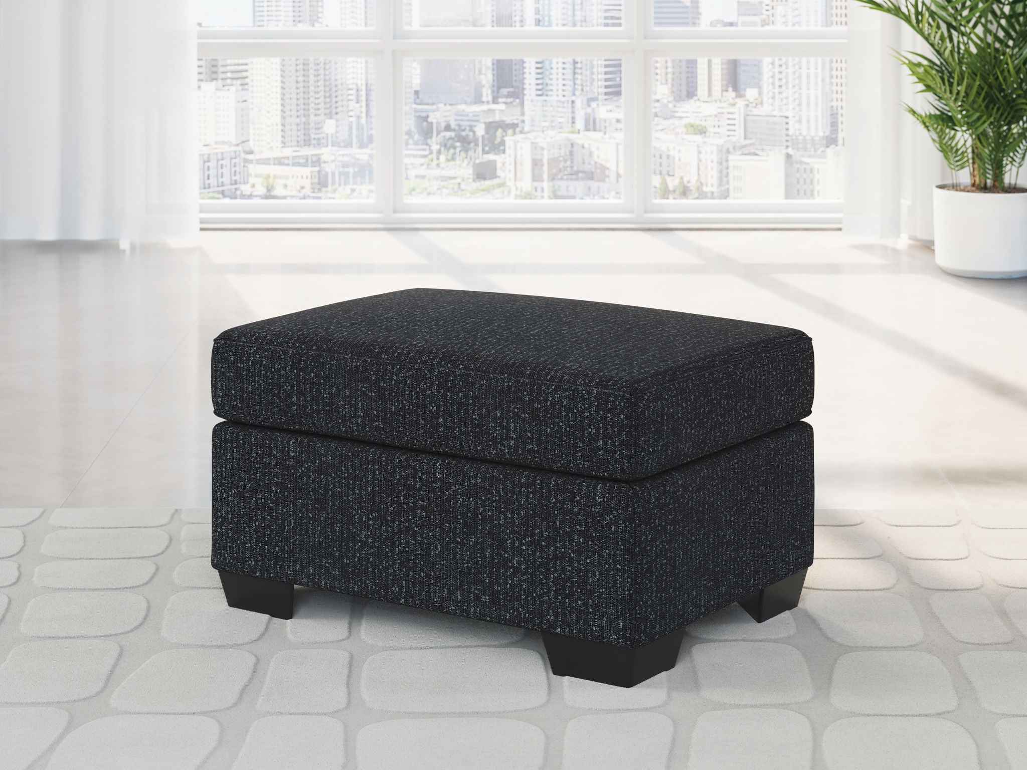 Jasmine Peaks - Ottoman - Charbon