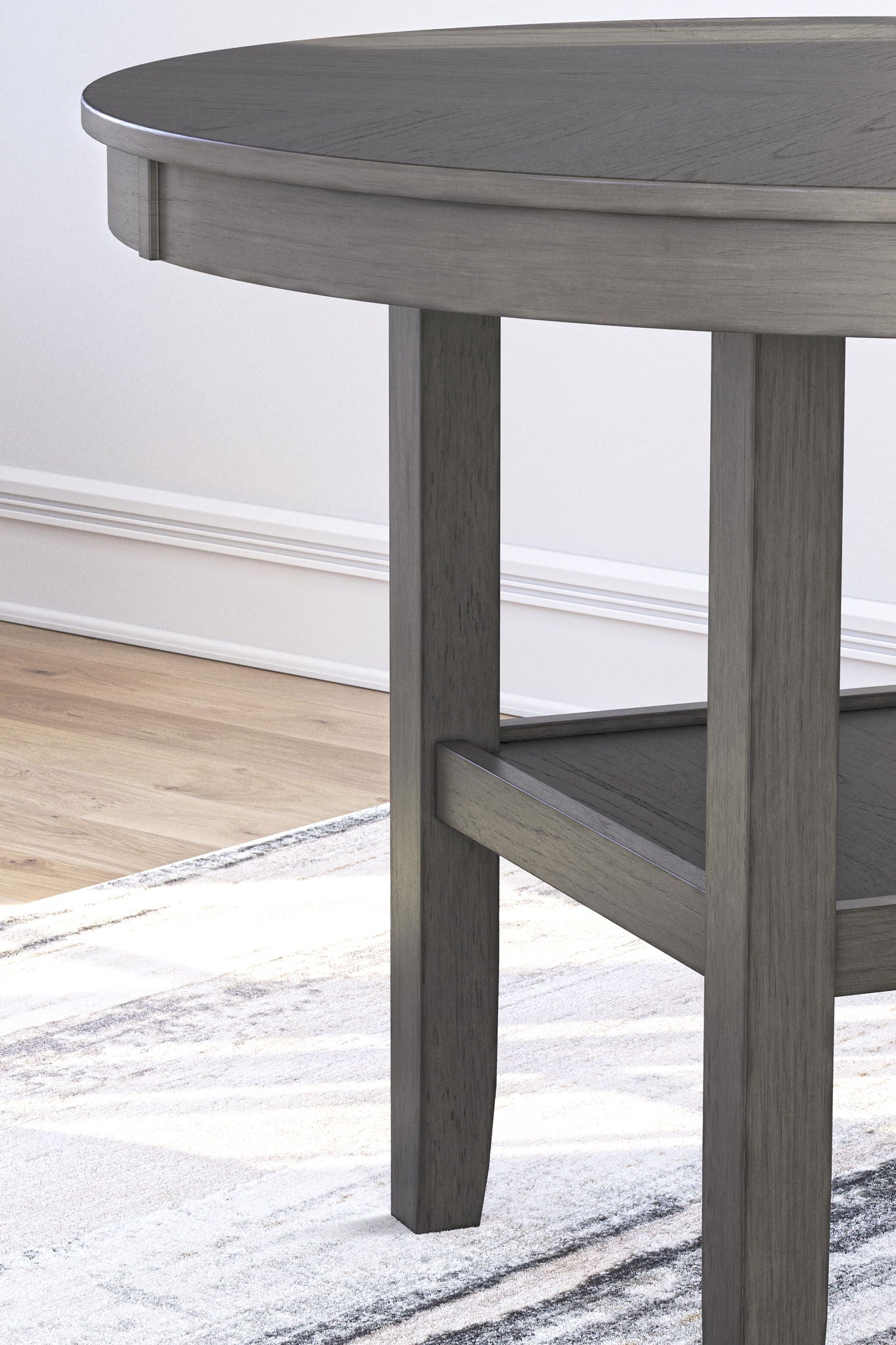 Wrenning - Ensemble table de salle à manger (5 pièces) - Gris