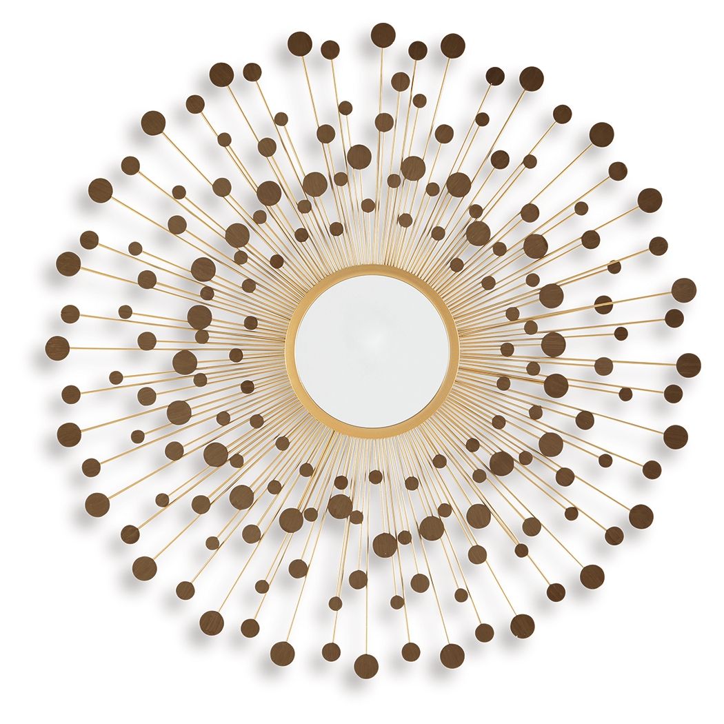 Morwenna - Miroir d'appoint - Finition bronze/or