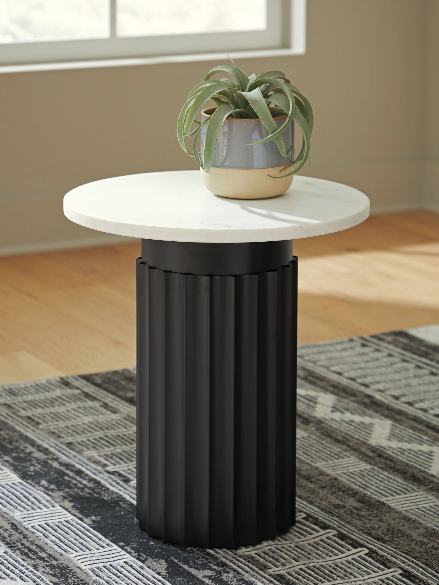 Wainstone - Table d'appoint - Noir/Blanc