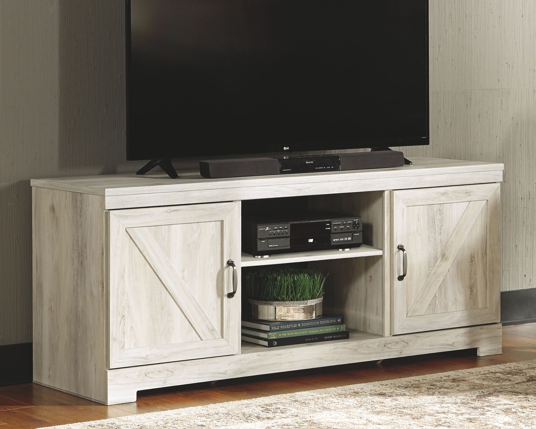 Bellaby - Meuble TV avec option foyer